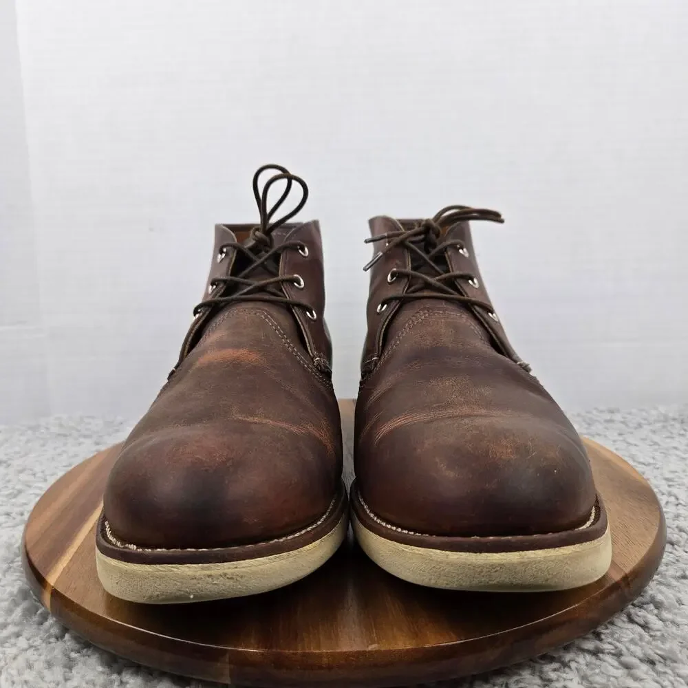 Red Wing Mens 14D Style 3137 Heritage Brown Leather Amekaji Work Chukka Boot USA